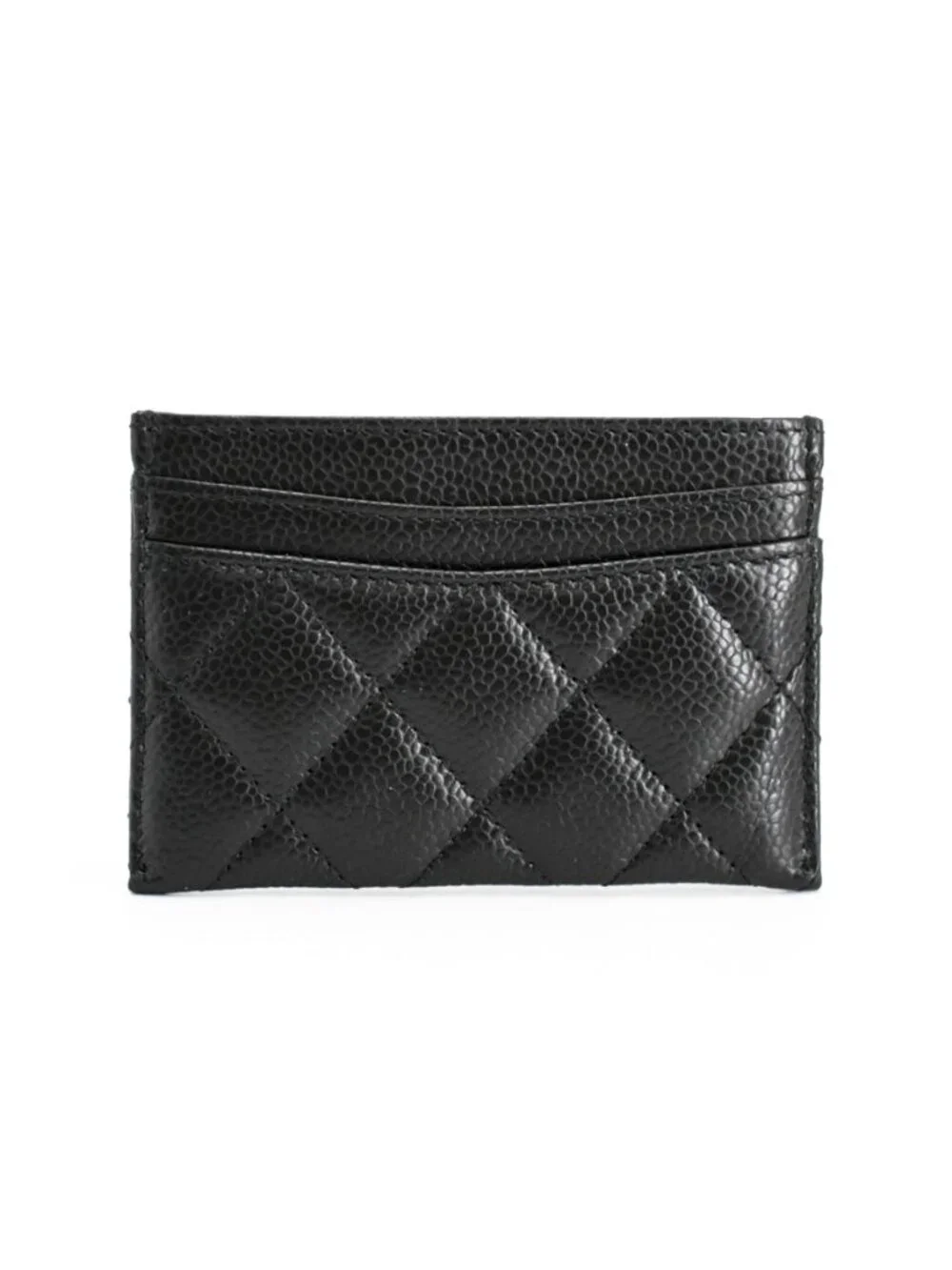Chanel Card Case Card Holders Black